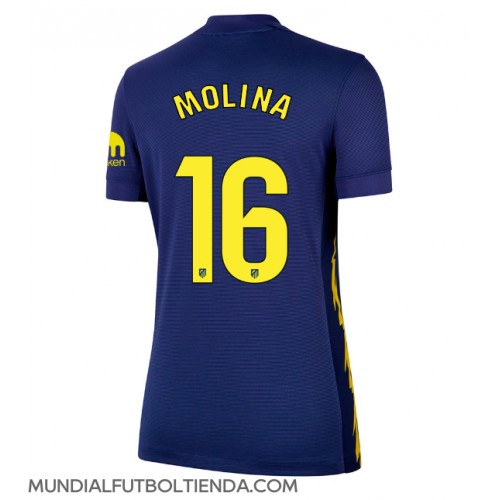 Camiseta Atletico Madrid Nahuel Molina #16 Segunda Equipación Replica 2025-26 para mujer mangas cortas